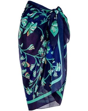 Jessie Zhao New York Beach Sarong Wrap - Blue