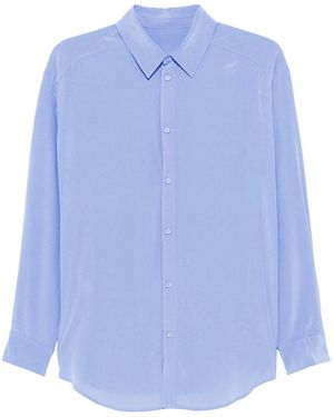Framboise Clariana Silk Shirt - Blue