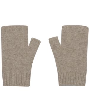CALLAITE Neutrals Cashmere Hand Warmer Gloves - Gray