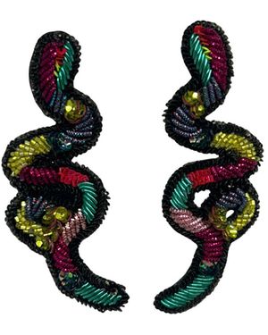 Simitri Kaa Earrings - Black