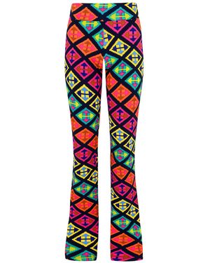 Beatrice von Tresckow Diamonds Narrow Stretch Flare Trousers - Red