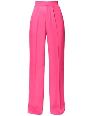 AGGI by HALEWSKI Jessie Satin Barbie Pink Wide Trousers