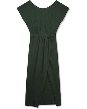 Marianne by Marie Jordane Iggy Midi Dress Organic Cotton - Green