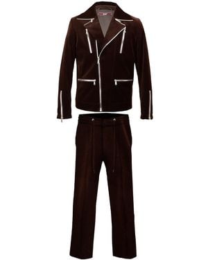 DAVID WEJ Washington Corduroy Biker Set - Black