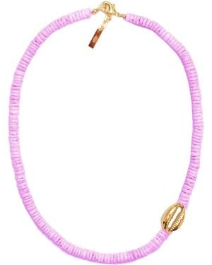 Adriana Pappas Designs Heishi Mini Shell Choker - Pink