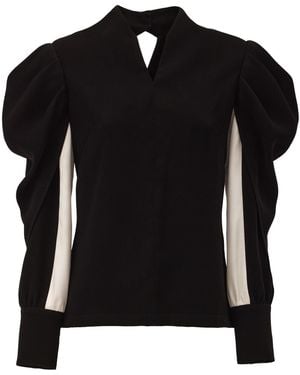Julia Allert Party Minimalist Long Sleeve Top - Black