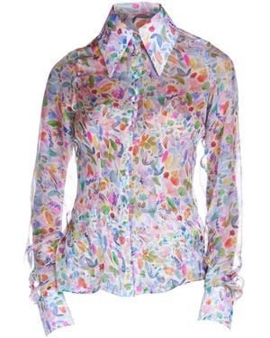 Sofia Tsereteli Chiffon Shirt - Multicolour