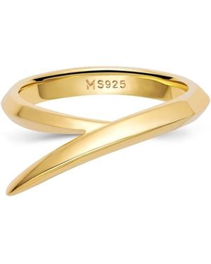 Meulien Pointed Curve Ring - Metallic