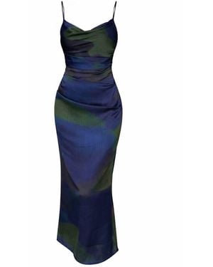 Girl In Mind Molly Slip Midi Dress - Blue