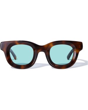 Cossimo Alondo Tortoiseshell Acetate Wayfarer Sunglasses - Blue