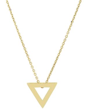 Sheida Farrokhi Triangle Pendant – Solid - Metallic