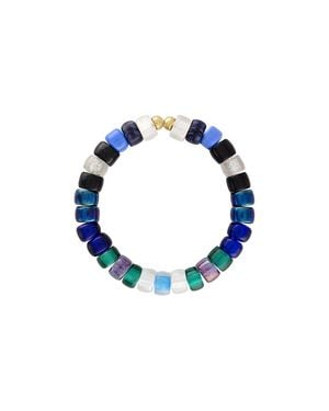Olivia Le Galaxy Glass Bead Bracelet - Blue