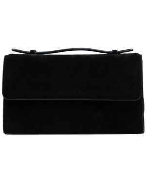 Hamel Atelier Avenue Suede Crossbody Bag - Black