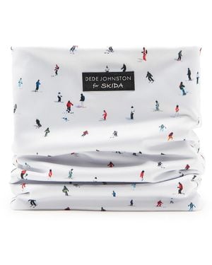 Dede Johnston Skier Alpine Neckwarmer Thermal Lined - Gray