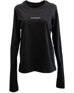 Galleriadele The Long-Sleeve Logo T-Shirt - Black