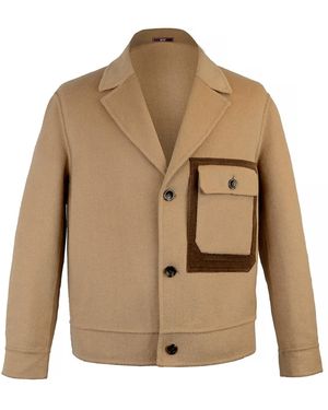 DAVID WEJ Neutrals Finley Patch Pocket Jacket – - Natural