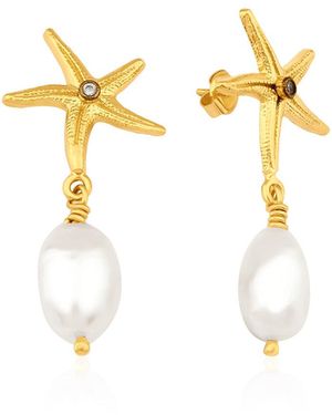 Ece London The Calypso Earrings - Metallic