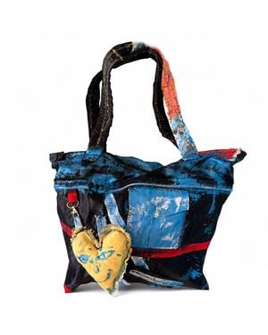 Miro Misljen Boho Heart Tote Bag - Blue