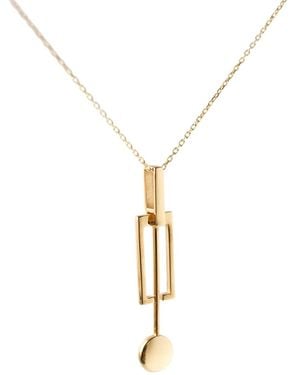 Gutta Design Tic-Toc Necklace Plated - Metallic