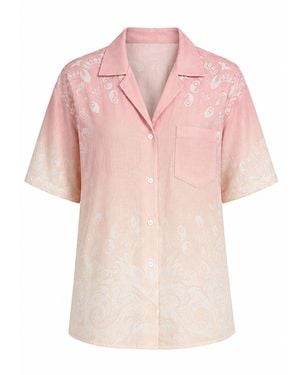 LOVEIST STORE The Soley Linen Textured Shirt Co-Ord Set - Pink
