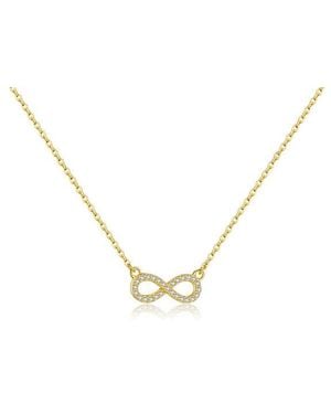 Nazzar Pave Infinity Pendant Necklace - Metallic