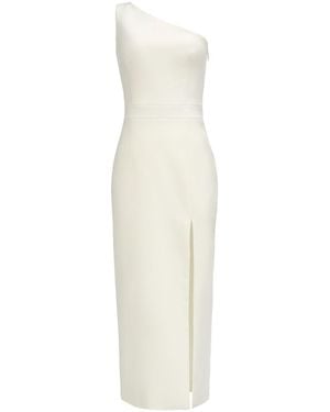 Nomi Fame Dori Dress With Asymmetric Neckline - White
