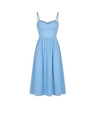 Yumi Kim Sunday Date Linen Dress - Blue