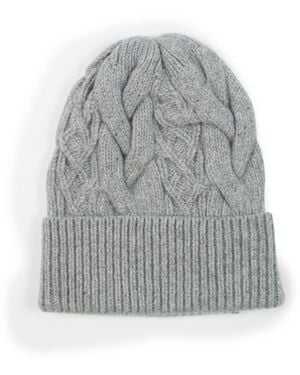 Gigi Knitwear Cable Hat - Grey