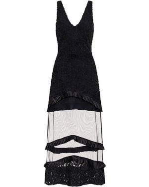 NUMBAT Verita Lace Mesh Maxi Dress - Black