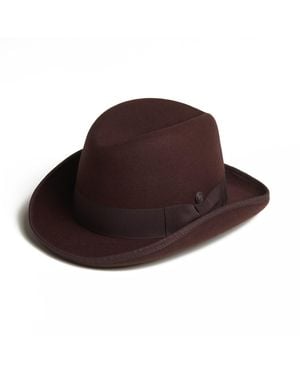 Dasmarca Hats Dasmarca Hudson Hard Wool Felt Cowboy Style Hat - Brown