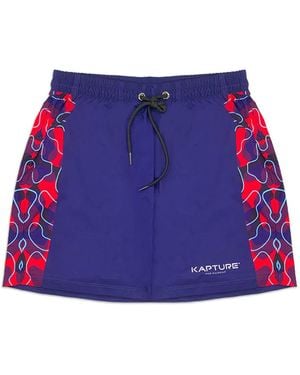 Kapture Neo City Camo Shorts - Purple
