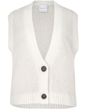 SALANIDA Melody Mohair Vest - White