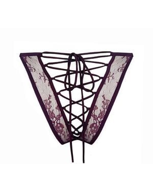 MONIQUE MORIN LINGERIE Moonstruck Bikini Velvet - Pink