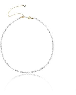 Miss Cecilia Evelyn Pearl Choker - White