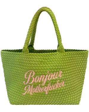 Lilly Loves Bonjour Motherfucker Handbag - Green