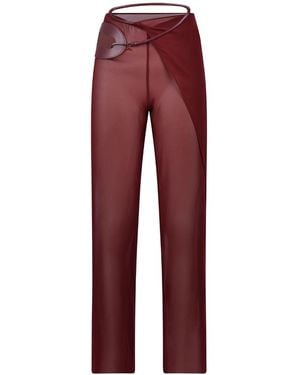 Bianca Resortwear Deva Wrap Trousers - Red