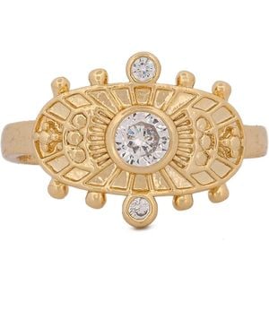Ebru Jewelry Goddess Cleopatra & Diamond Ring - Metallic