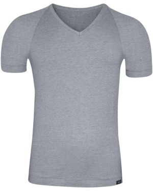Zd - Zero Defects Ranglan V-Neck T-Shirt - Grey