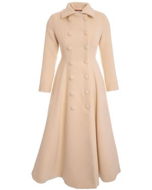 Sofia Tsereteli Redingote Coat - Natural