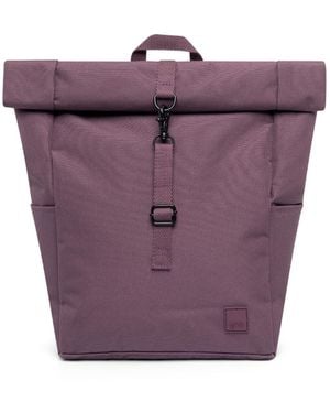 Lefrik Roll Mini Backpack Stripes - Purple