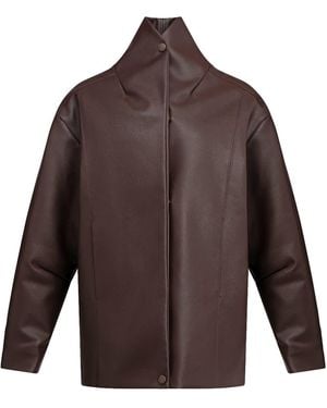 Balsais Based Leather Jacket – Bonasa - Brown