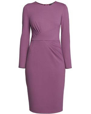 Rumour London Rebecca Soft Jersey Dress With Waistline Drapes - Purple