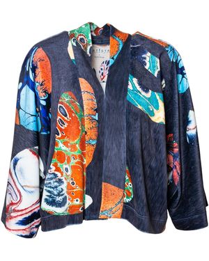 ARTISTA Bluewater Velvet Cardigan