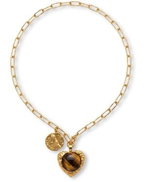VIEA Tara Heart Necklace - Metallic