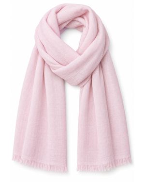 Stovaria Pastel Cashmere Handwoven Scarf - Pink