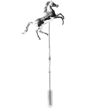 Lee Renee Horse Tie Pin – Twist Tie Pin – - White