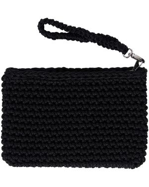 N'Onat Crete Handmade Crochet Clutch Bag - Black