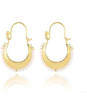Ece London The Harmony Pearl Earrings - Metallic