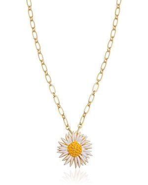 Milou Jewelry Sunflower Necklace - White