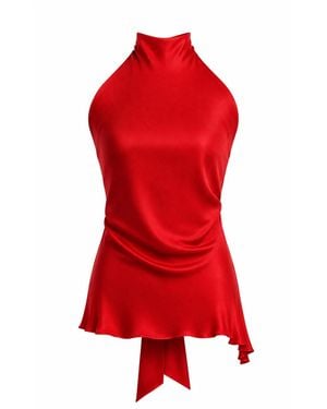 The Ethos Studio Alica Top, Silky - Red